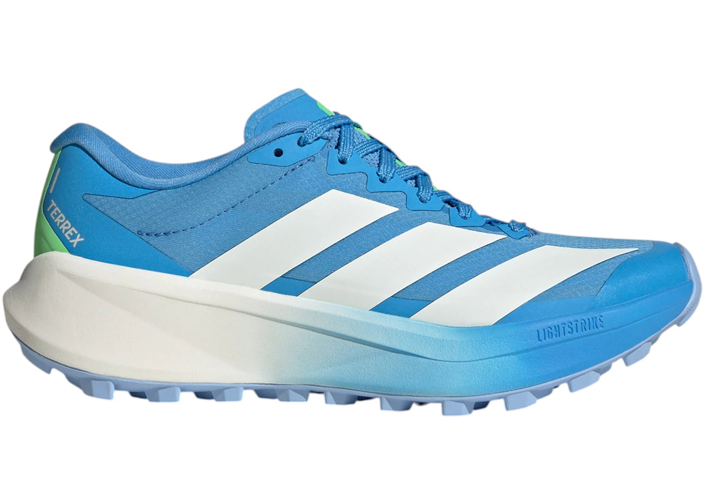 adidas Terrex Agravic 4 Trail Blue Burst Off White Lime (Women's) -1