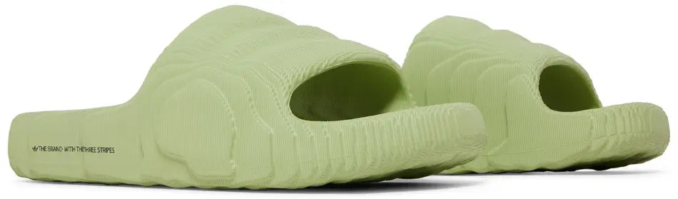 adidas Adilette 22 Slides Magic Lime pair