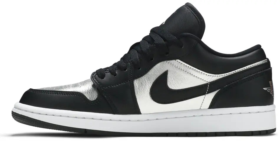 Jordan 1 Low SE Black Metallic Silver (Women's)