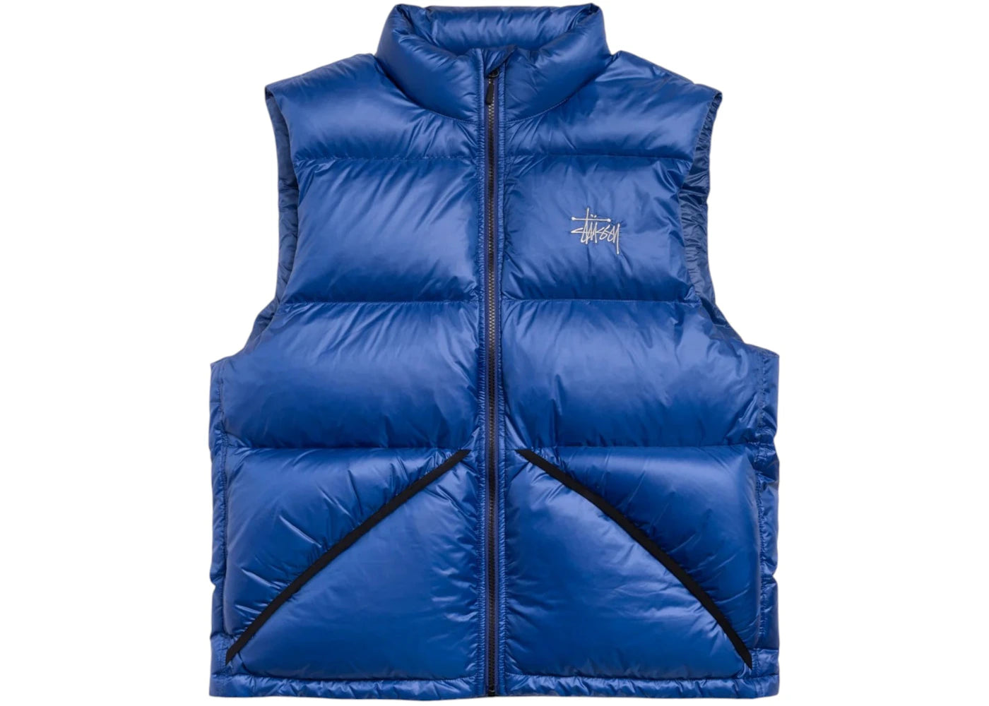 Stussy Micro Ripstop Down Vest Royal -1