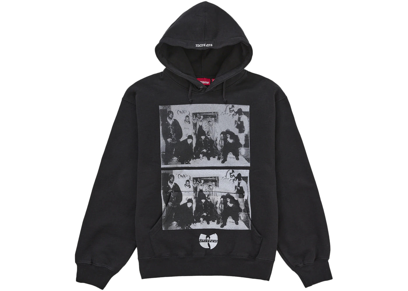 Supreme Wu-Tang Clan Hooded Sweatshirt Black -1