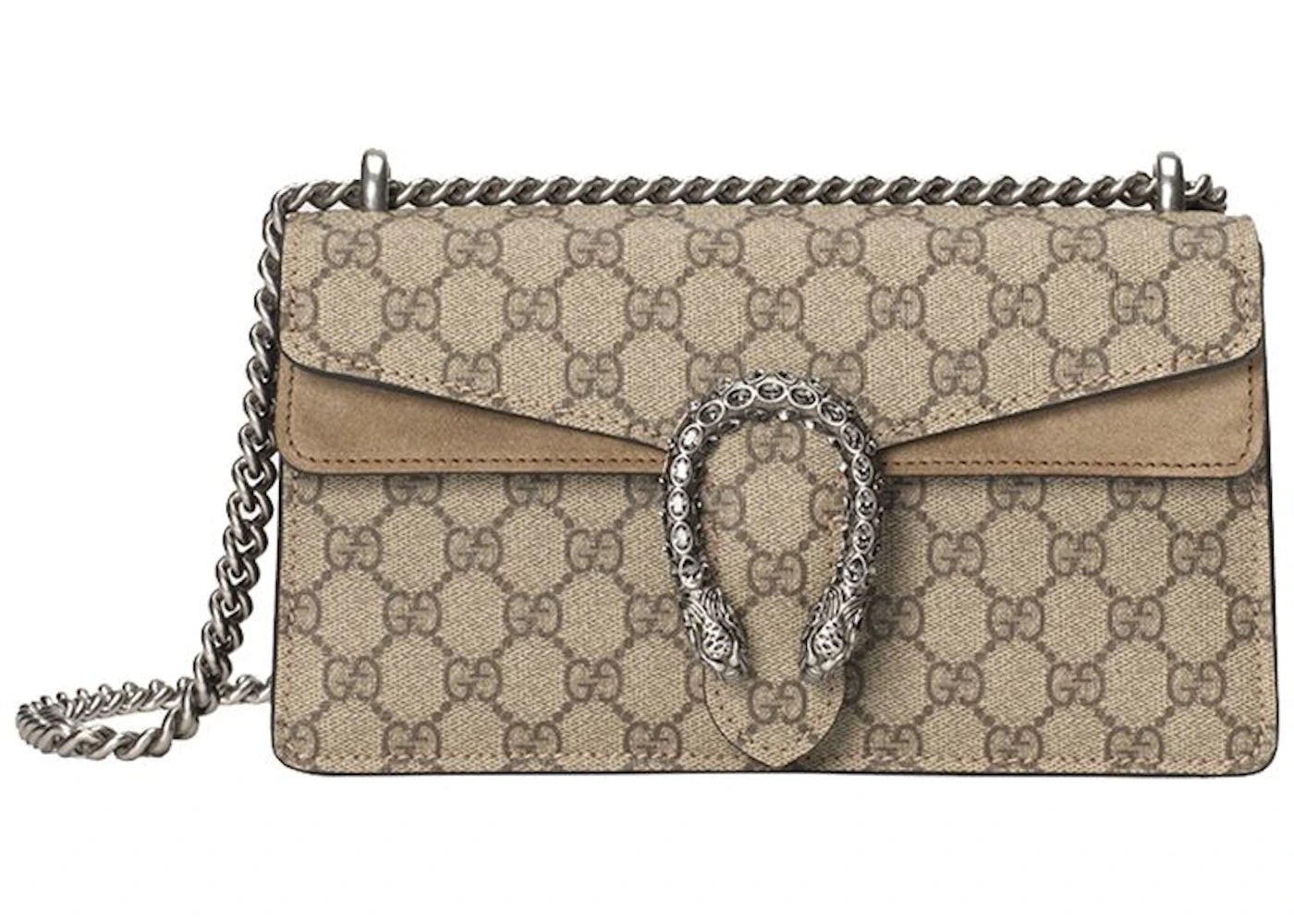 Gucci Dionysus Shoulder Bag Small GG Supreme Canvas Beige/Ebony -1