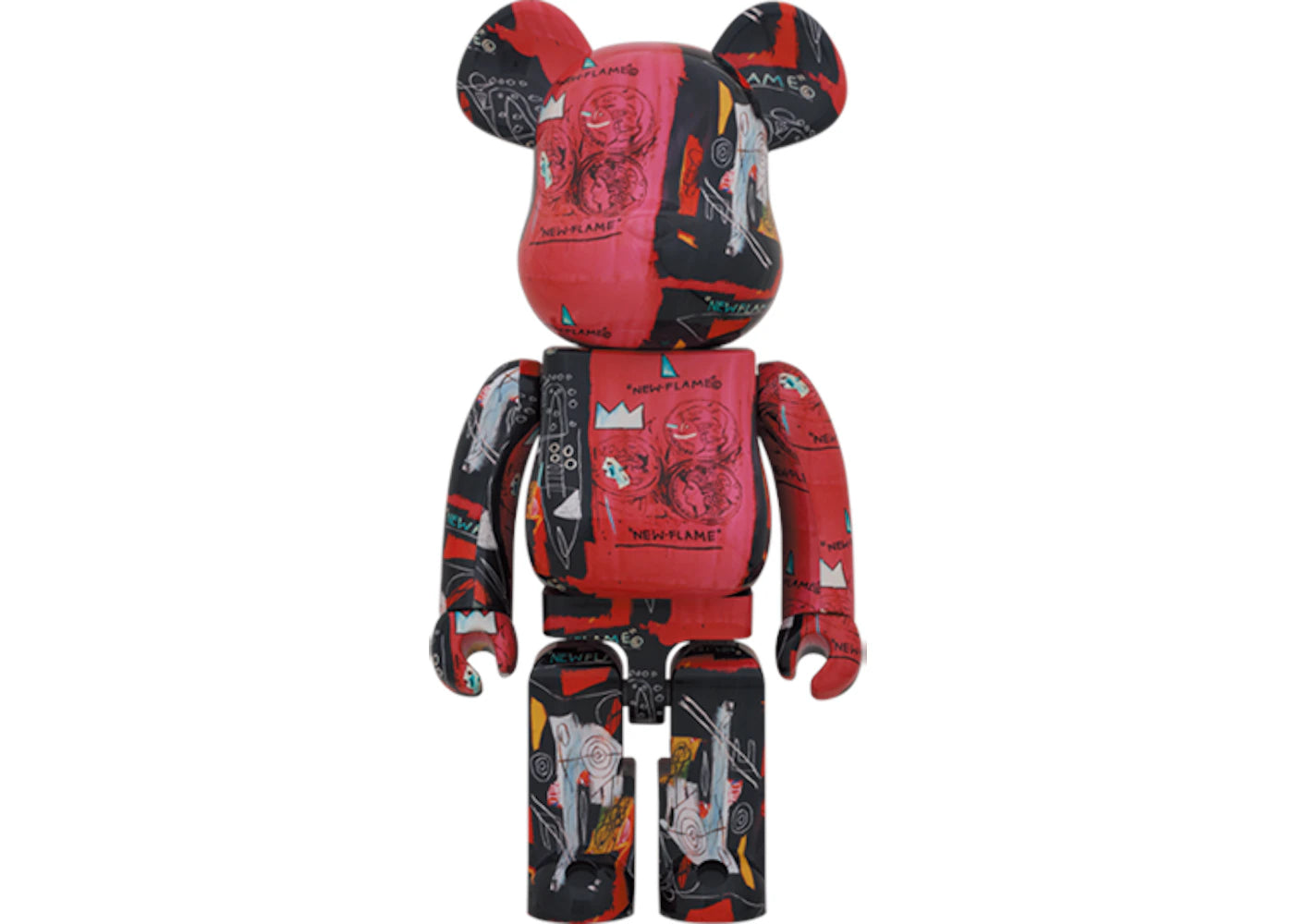 Bearbrick Andy Warhol x JEAN-MICHEL BASQUIAT #1 1000% -1
