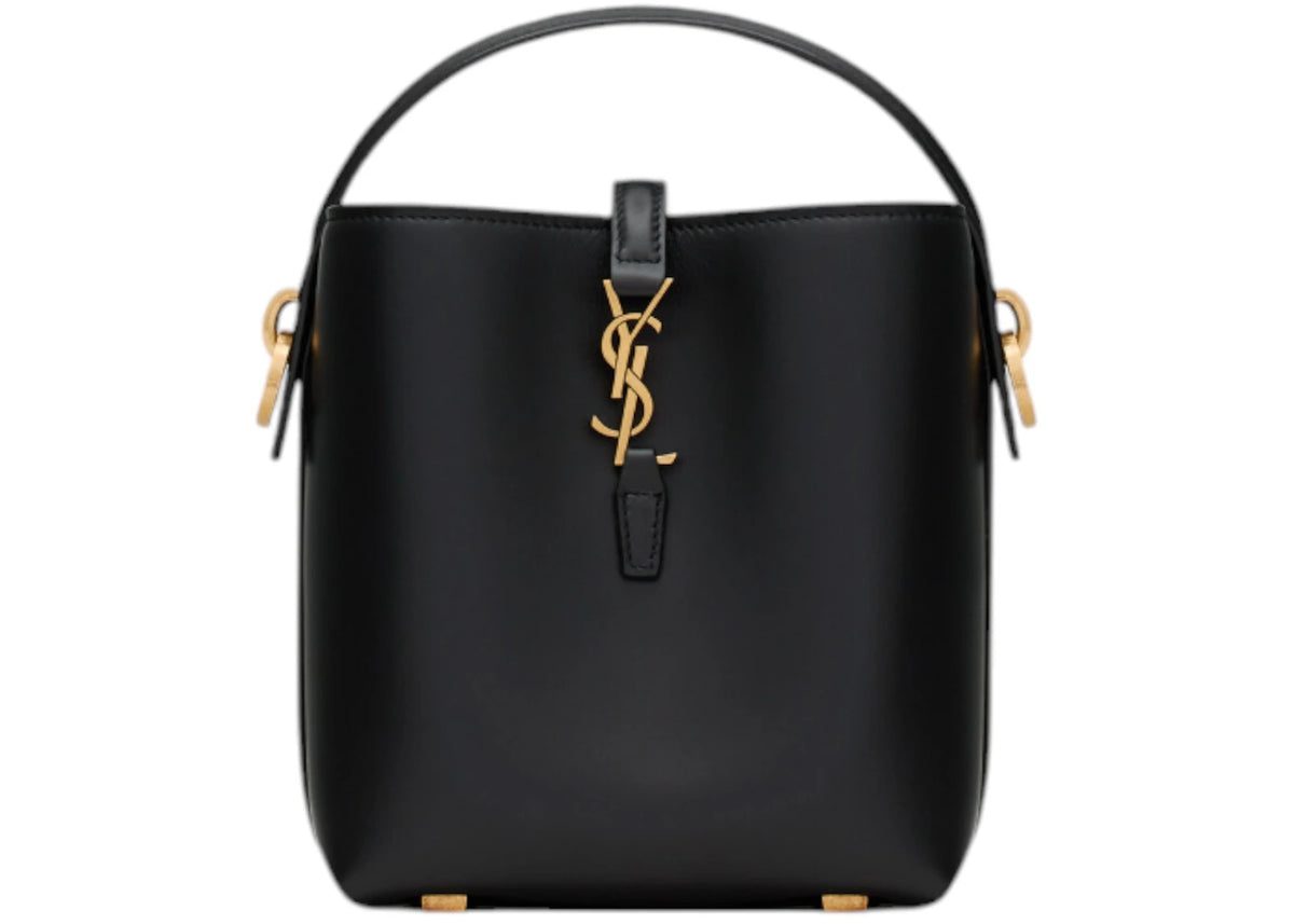 Saint Laurent The 37 Mini in Shiny Leather Black -1