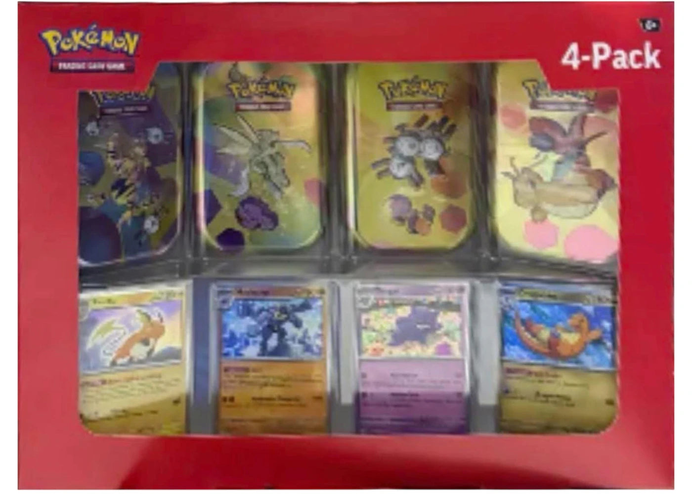 2025 Pokémon Scarlet and Violet 151 151 Mini Tin 4-Pack (Sam's Club Exclusive, Tin Art May Vary) -1