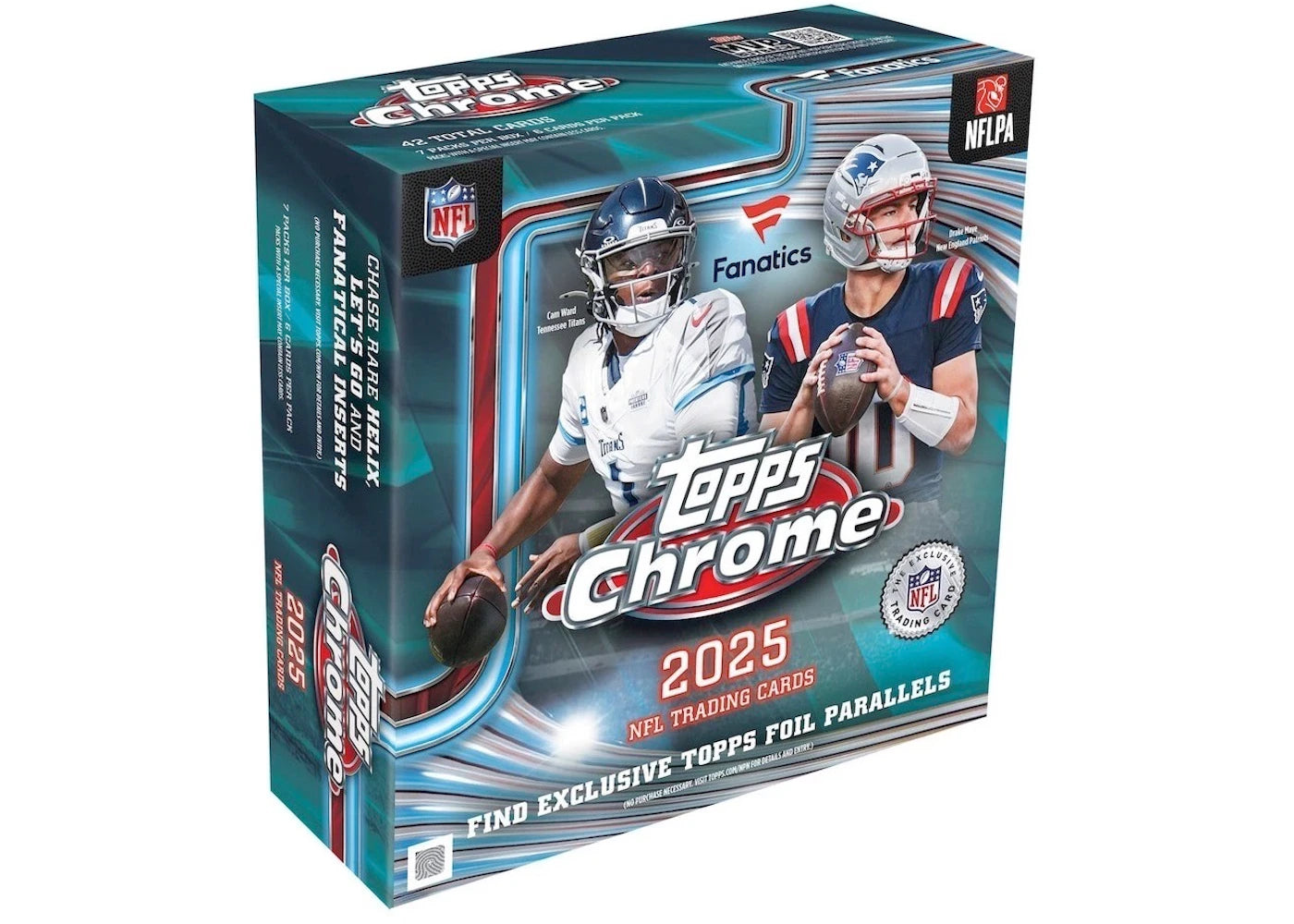 2025 Topps Chrome Football Fanatics Exclusive Mega Box -1