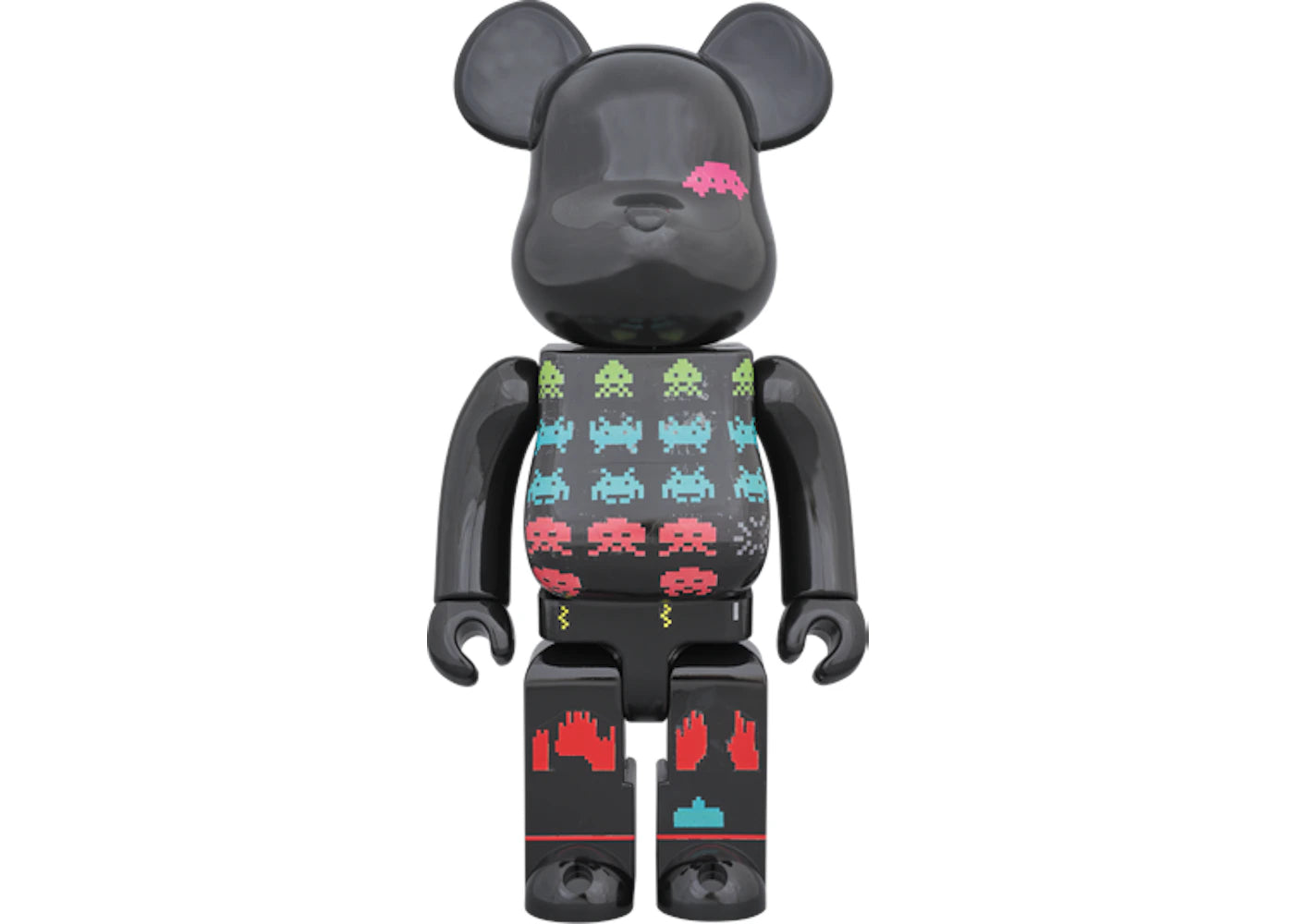 Bearbrick Space Invaders 400% Black -1