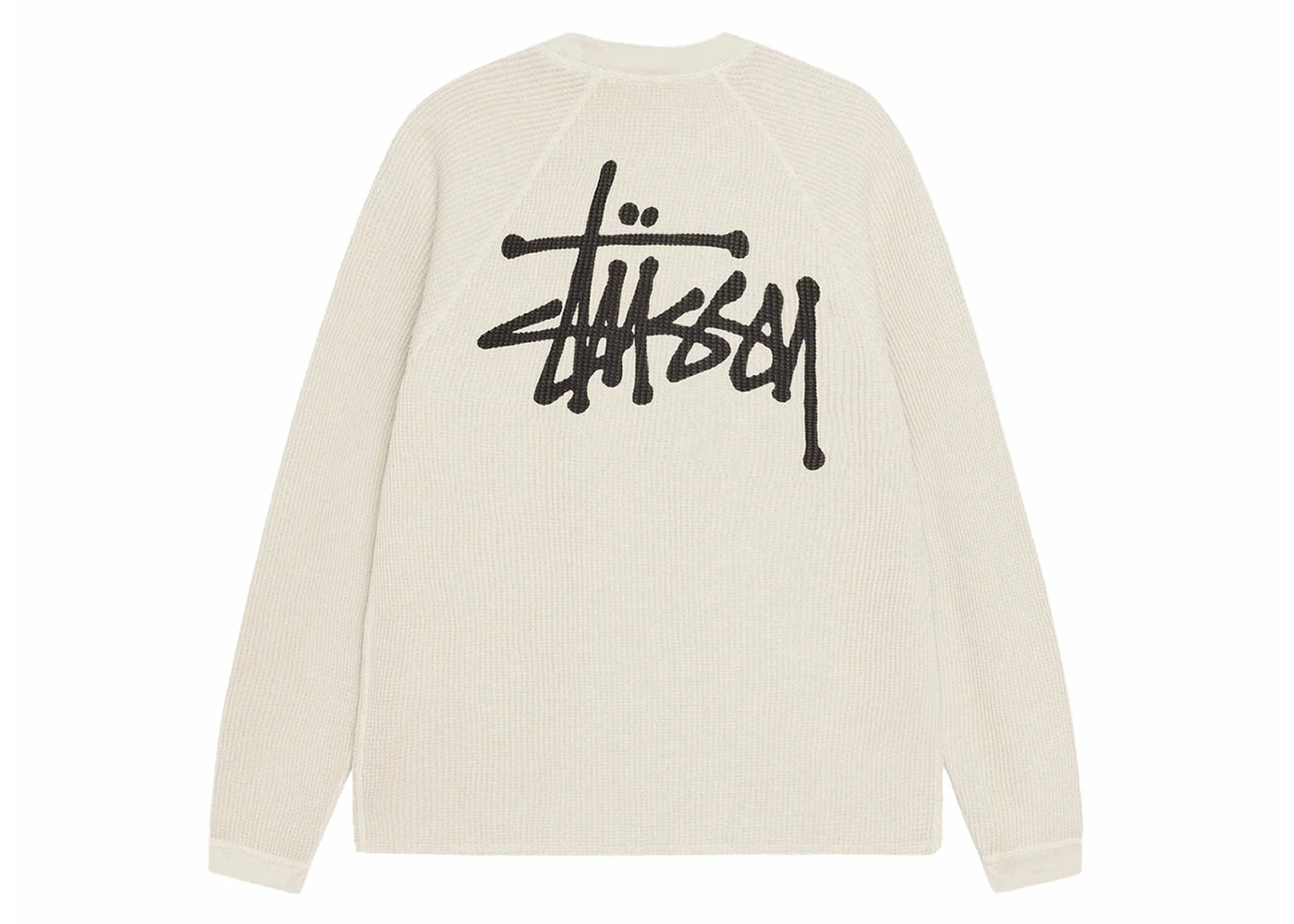 Stussy Raglan Thermal L/S Crew Bone -1