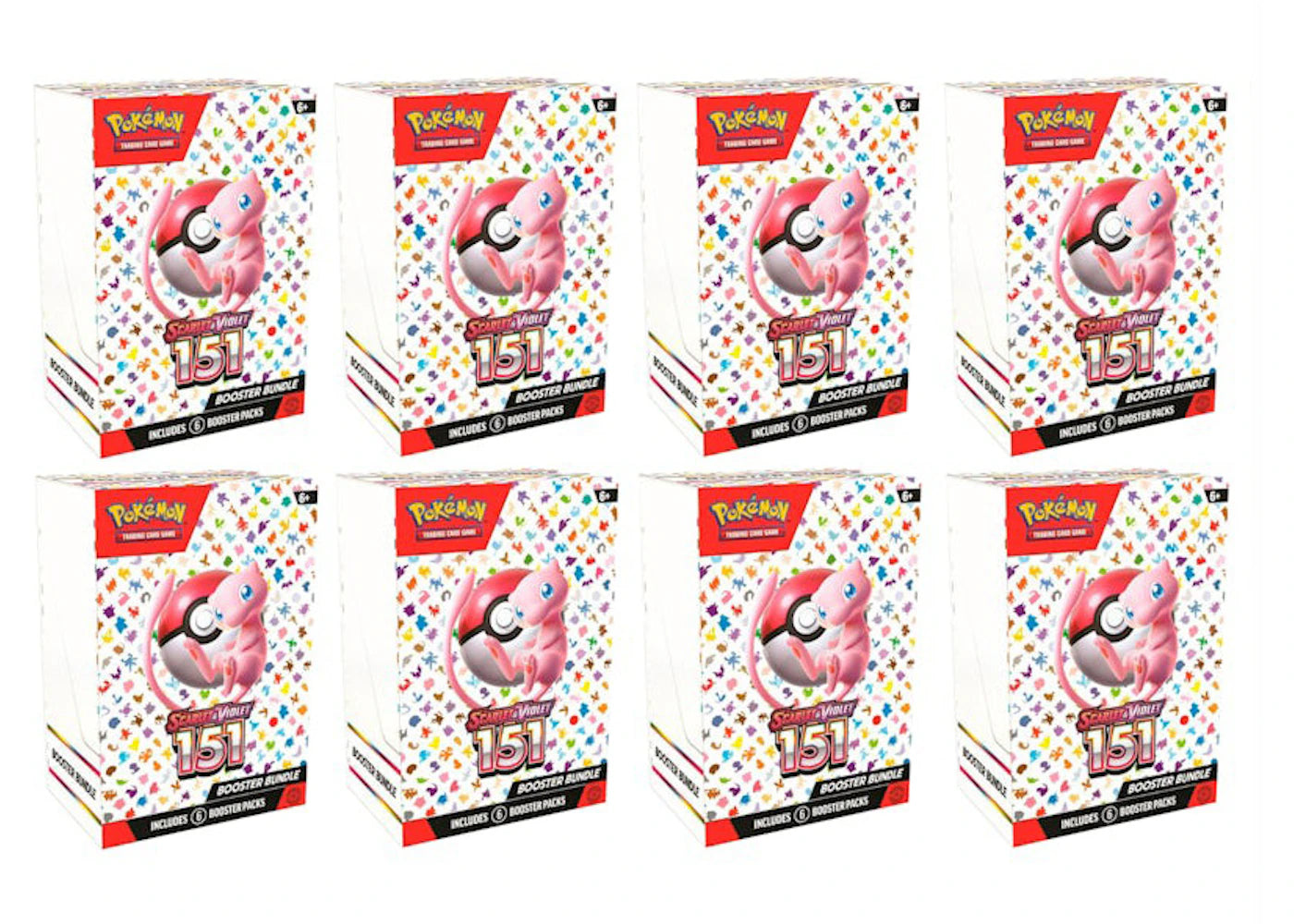 Pokémon TCG Scarlet & Violet 151 6pk Booster Bundle 8x Lot -1