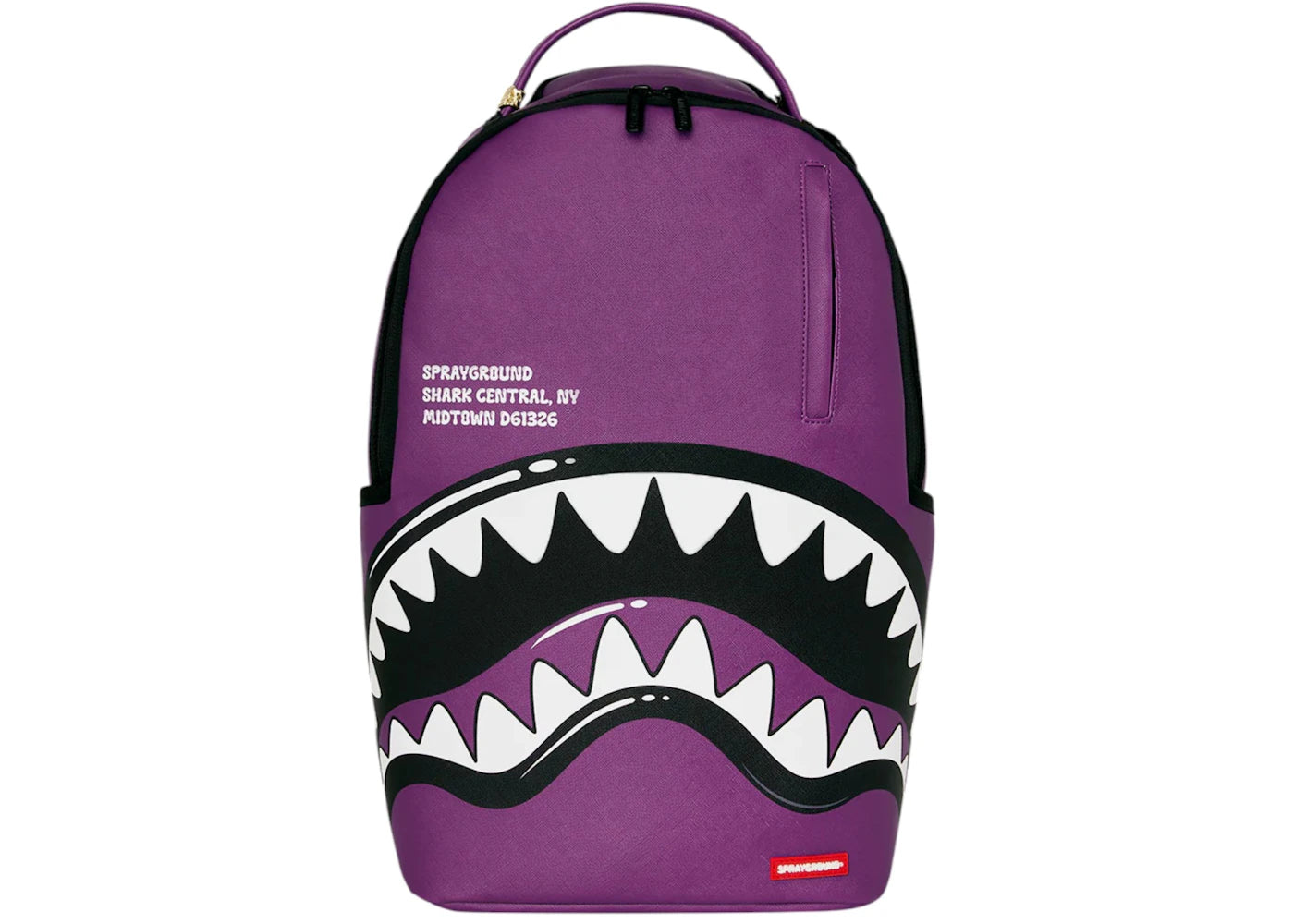 Sprayground Shark Central Bubble Shark Backpack Purple -1