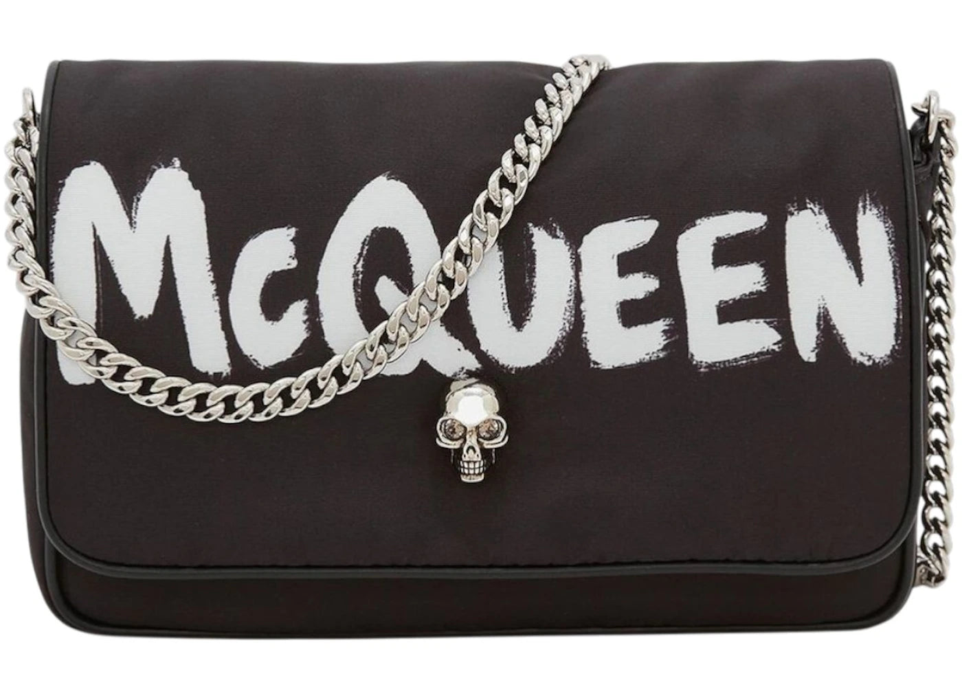Alexander McQueen Small Skull Shoulder Bag Black -1