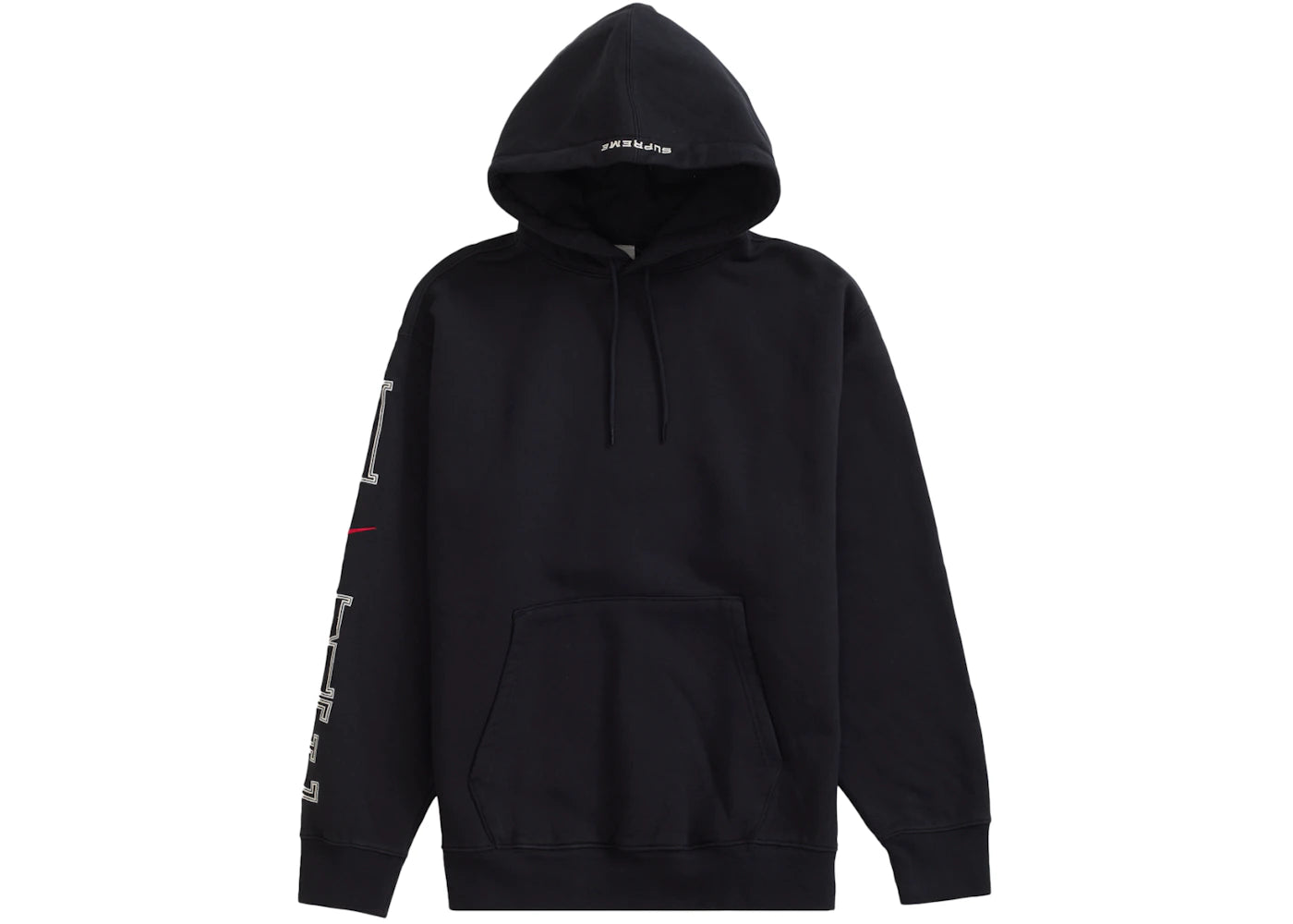 Supreme Nike Hooded Sweatshirt Black -1
