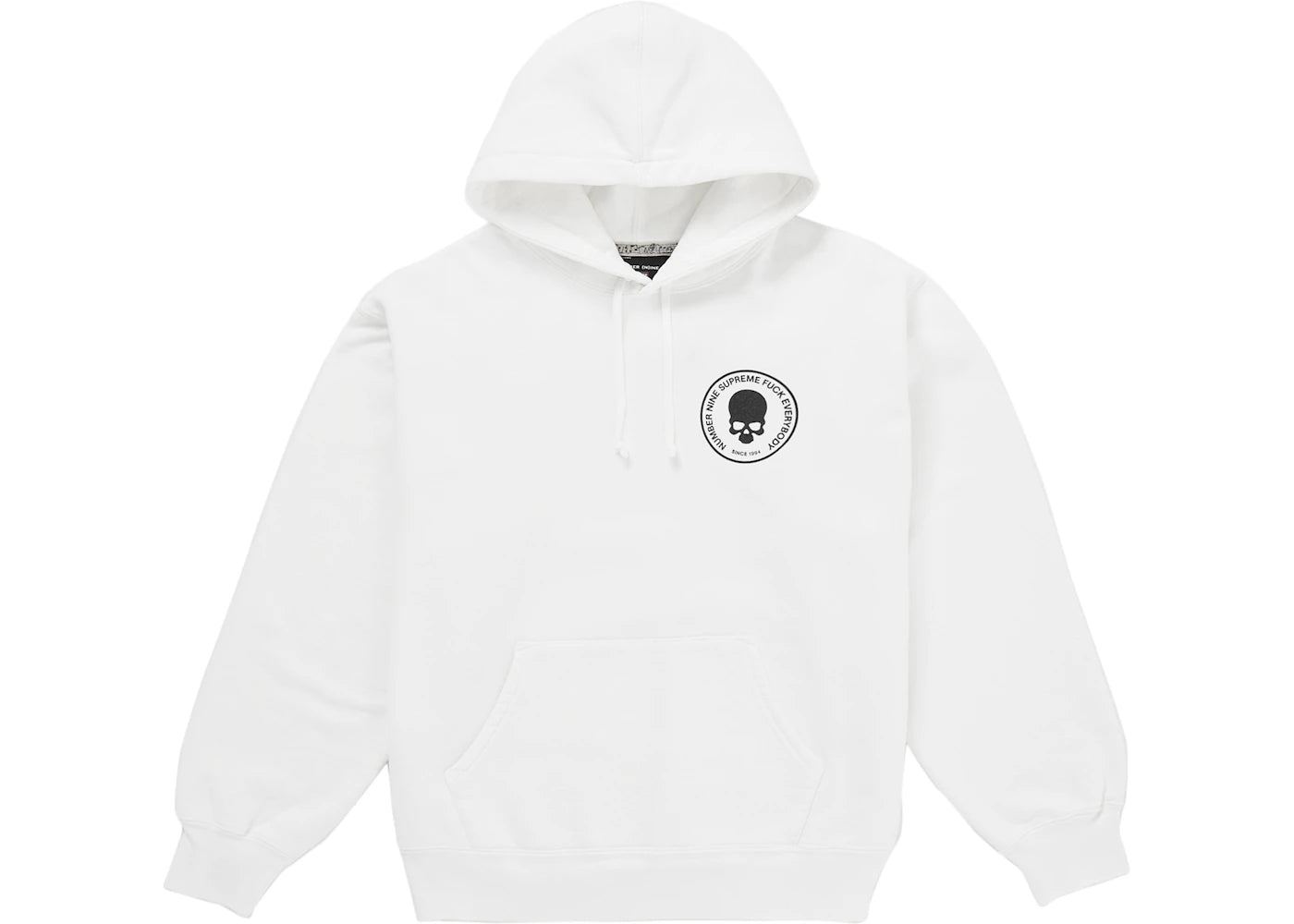 Supreme Number (N)ine Hooded Sweatshirt White -1