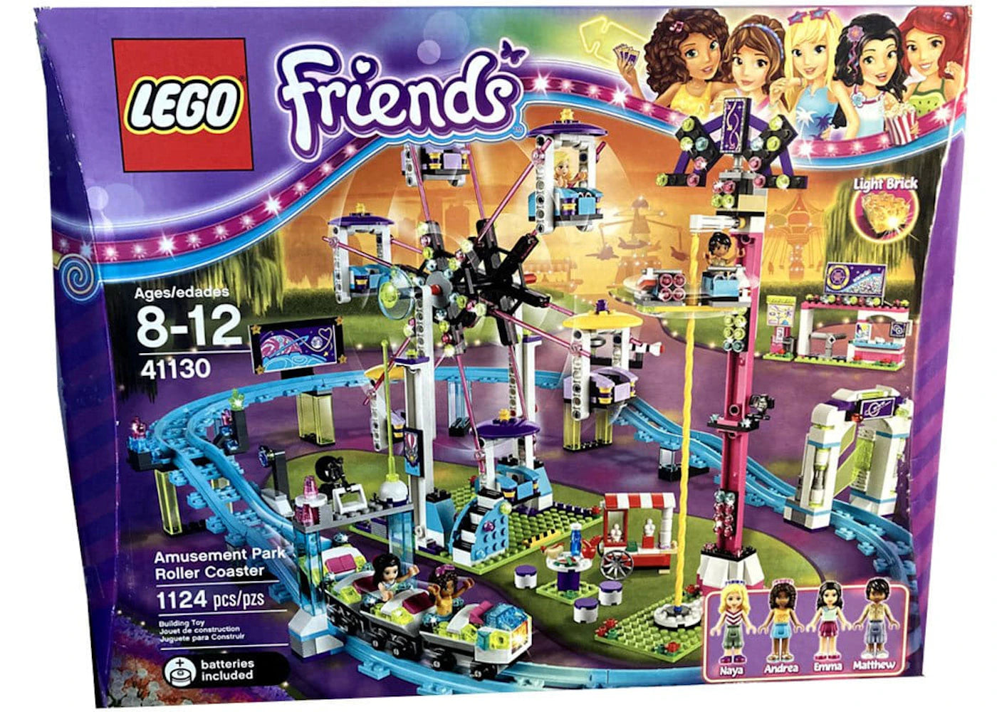 LEGO Friends Amusement Park Roller Coaster Set 41130 -1