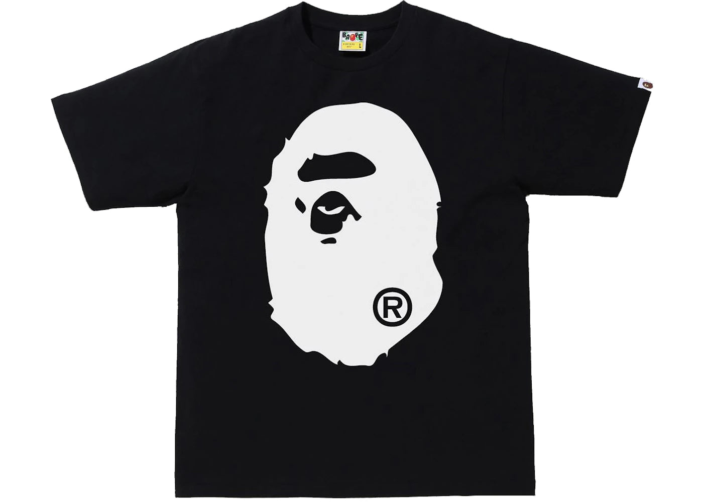 BAPE Bicolor Big Ape Head Tee (FW21/SS22/FW22) Black -1