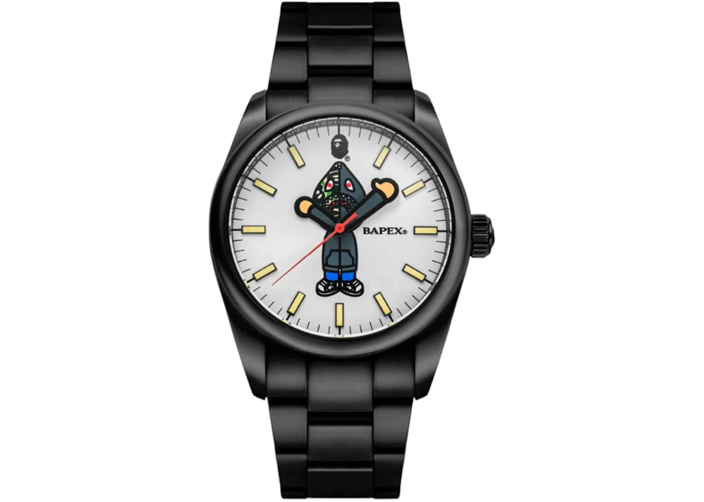 BAPE Type 7 BAPEX Shark Seijin Watch Black -1