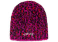 Stussy Leopard Skullcap Beanie Pink -1