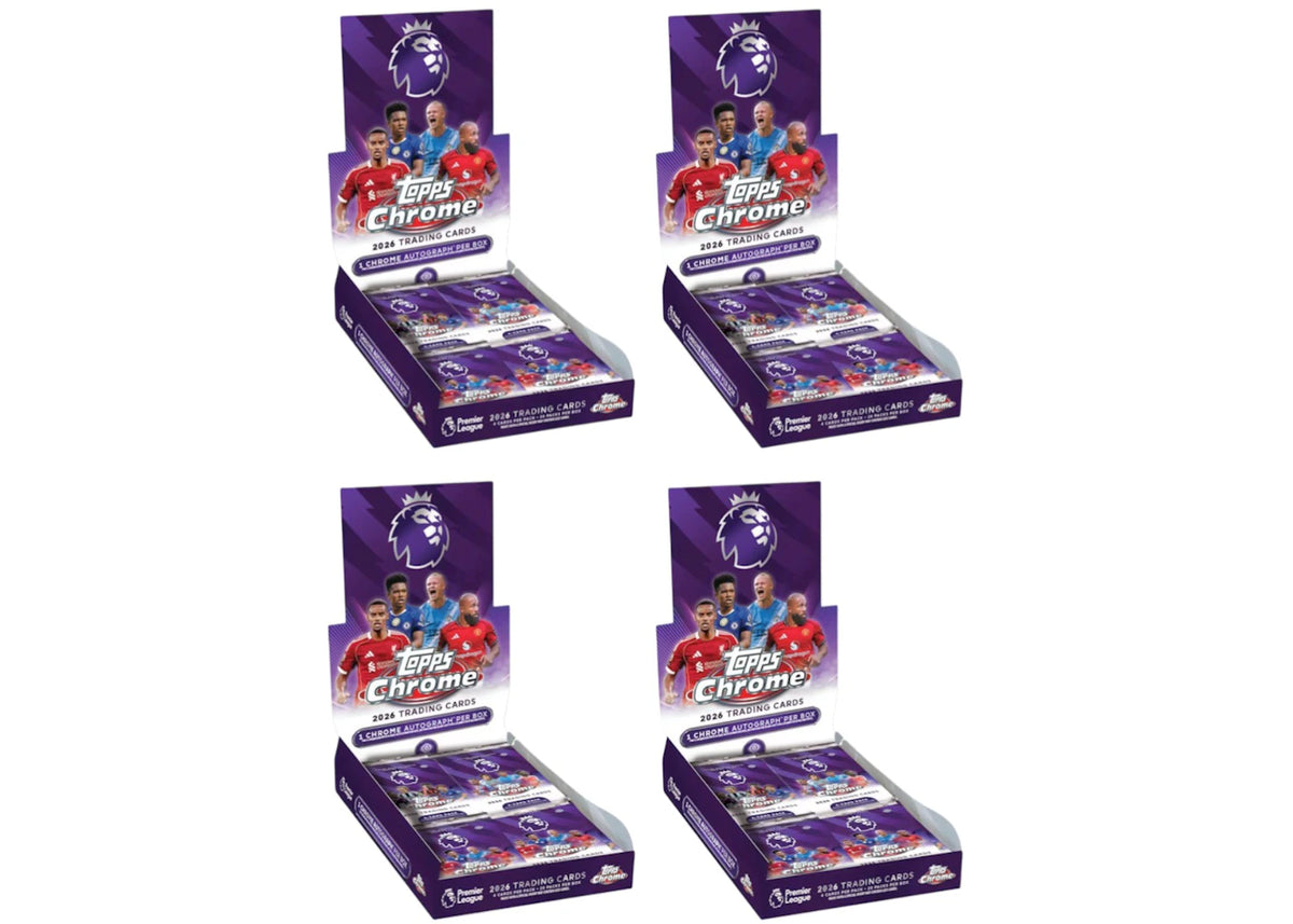 Topps Premier League Hobby Box 4x Lot 2026 Topps Chrome -1