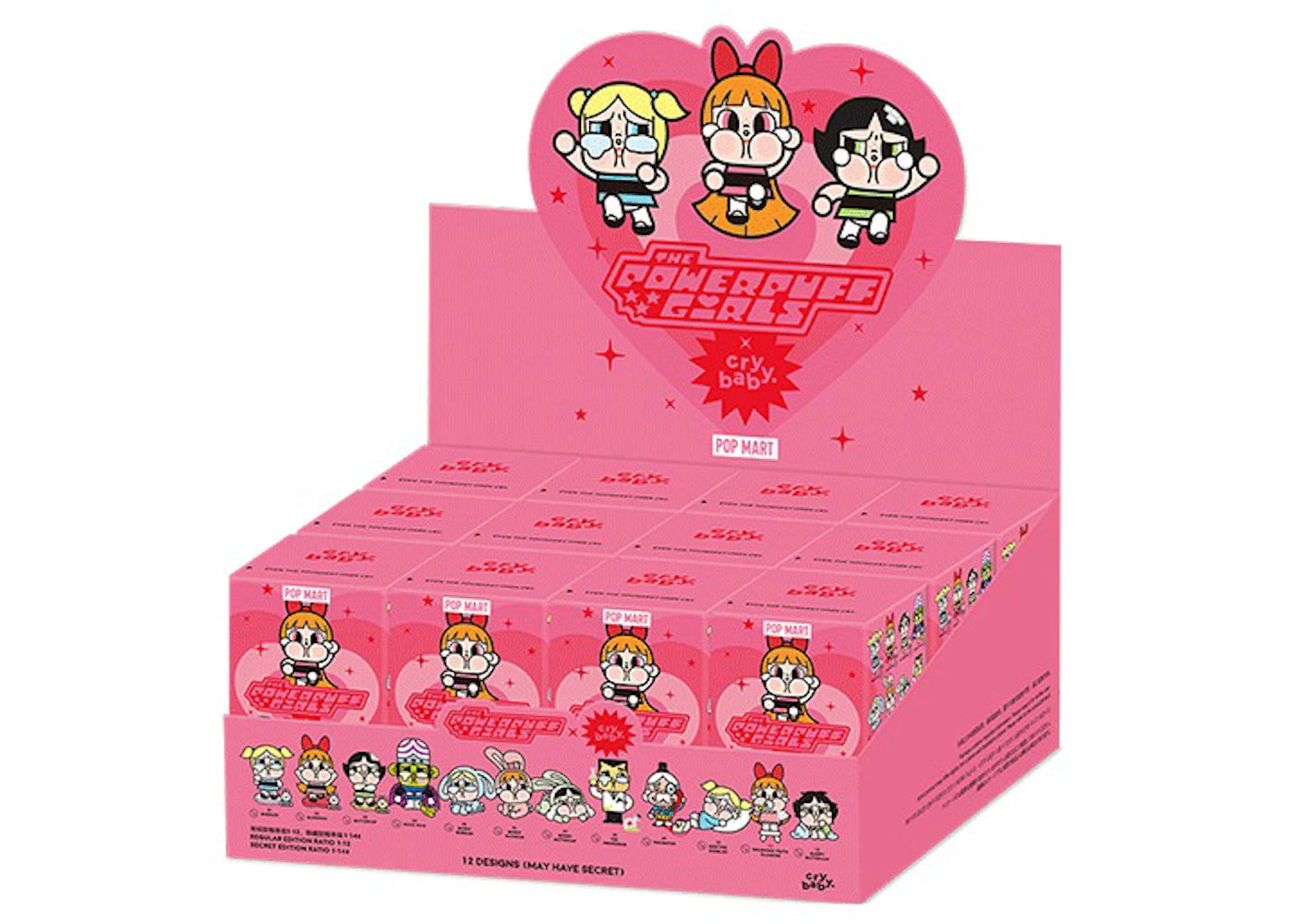Pop Mart CryBaby x Powerpuff Girls Series Vinyl Figures Sealed Case (12 Blind Box)-1