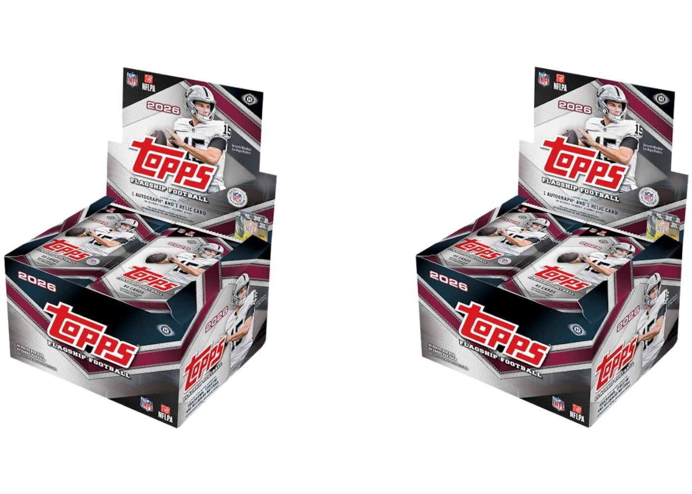 2026 Topps Flagship Football Jumbo Box 2x Lot -1