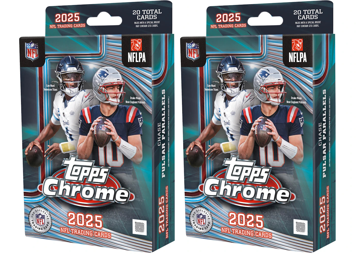 2025 Topps Chrome Football Hanger Box 2x Lot -1