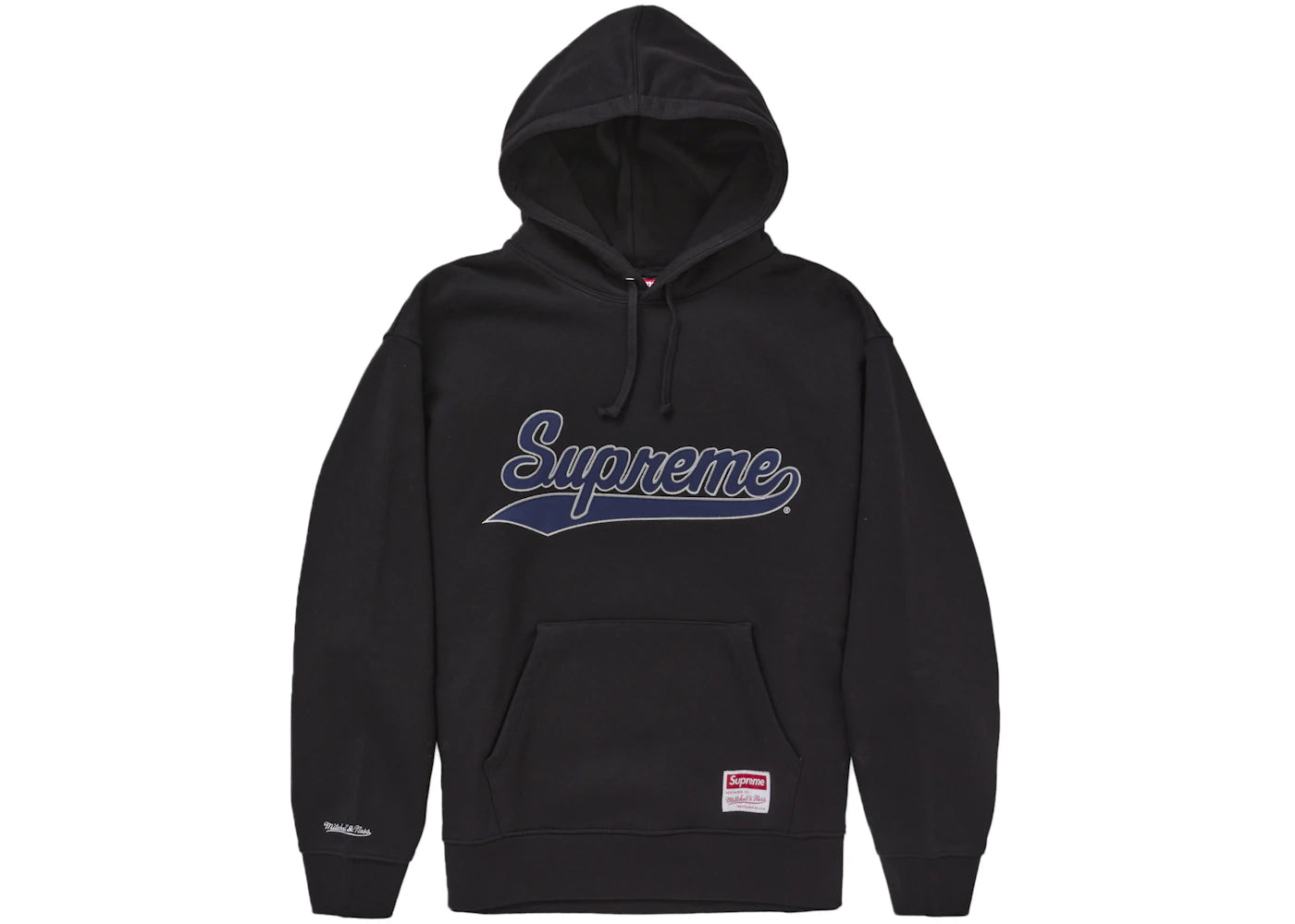 Supreme Mitchell & Ness NCAA Hooded Sweatshirt Black -1
