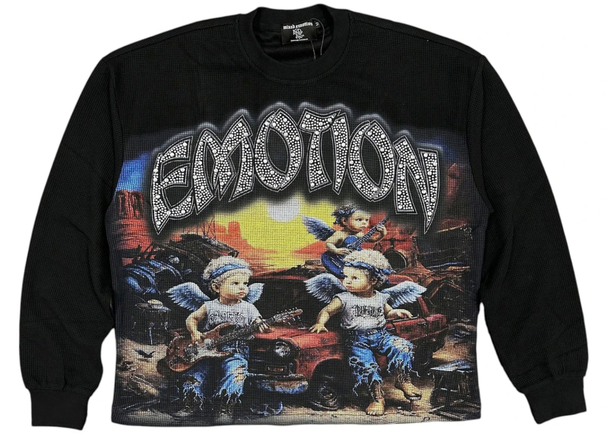 Mixed Emotions Emotion Sunrise Thermal L/S T-shirt Black -1