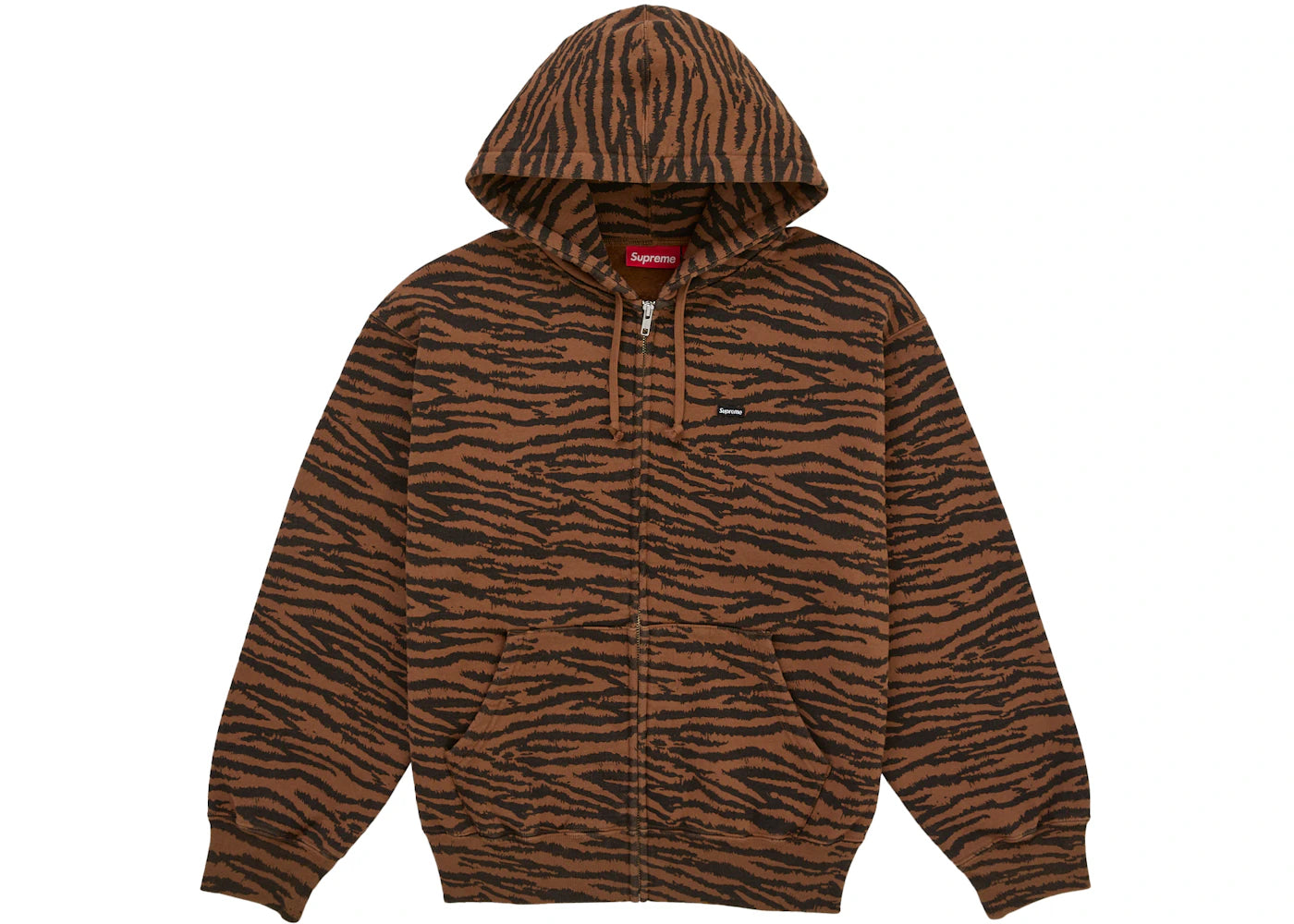 Supreme Small Box Zip Up Sweatshirt (SS26) Tiger -1
