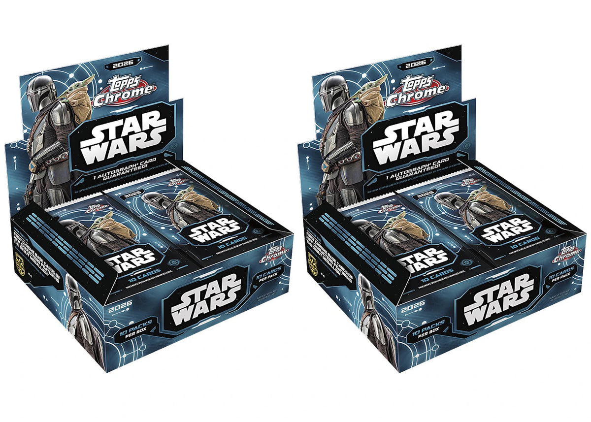 2026 Topps Chrome Star Wars Hobby Box 2x Lot -1