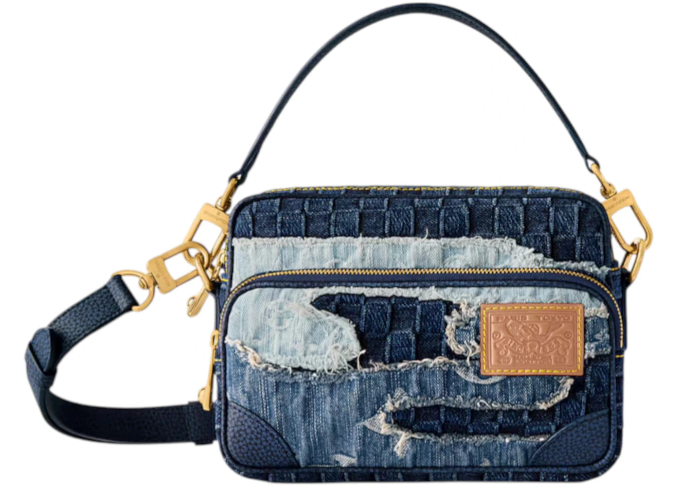 Louis Vuitton x Nigo Nil Shoulder Bag Denim Blue -1