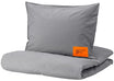 Virgil Abloh x IKEA MARKERAD EU Duvet Cover and 1 Pillowcase (140x200cm or 55x79in) Gray -1
