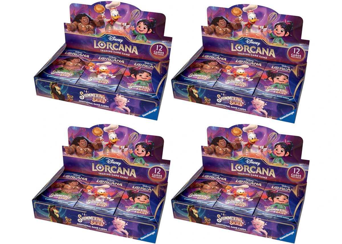 2024 Disney Lorcana TCG Shimmering Skies Booster Box 4x lot -1