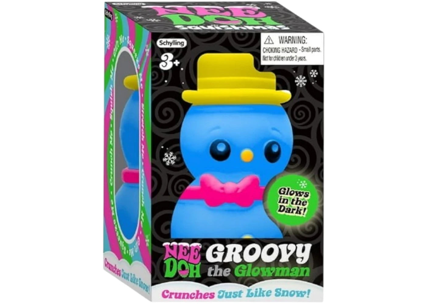 NeeDoh Groovy the Glowman Squishy Fidget Toy Blue -1