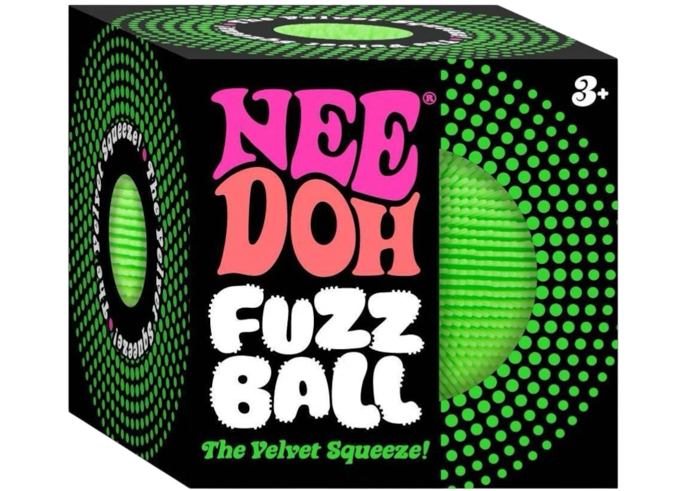 NeeDoh Fuzzball Squishy Fidget Toy Green -1