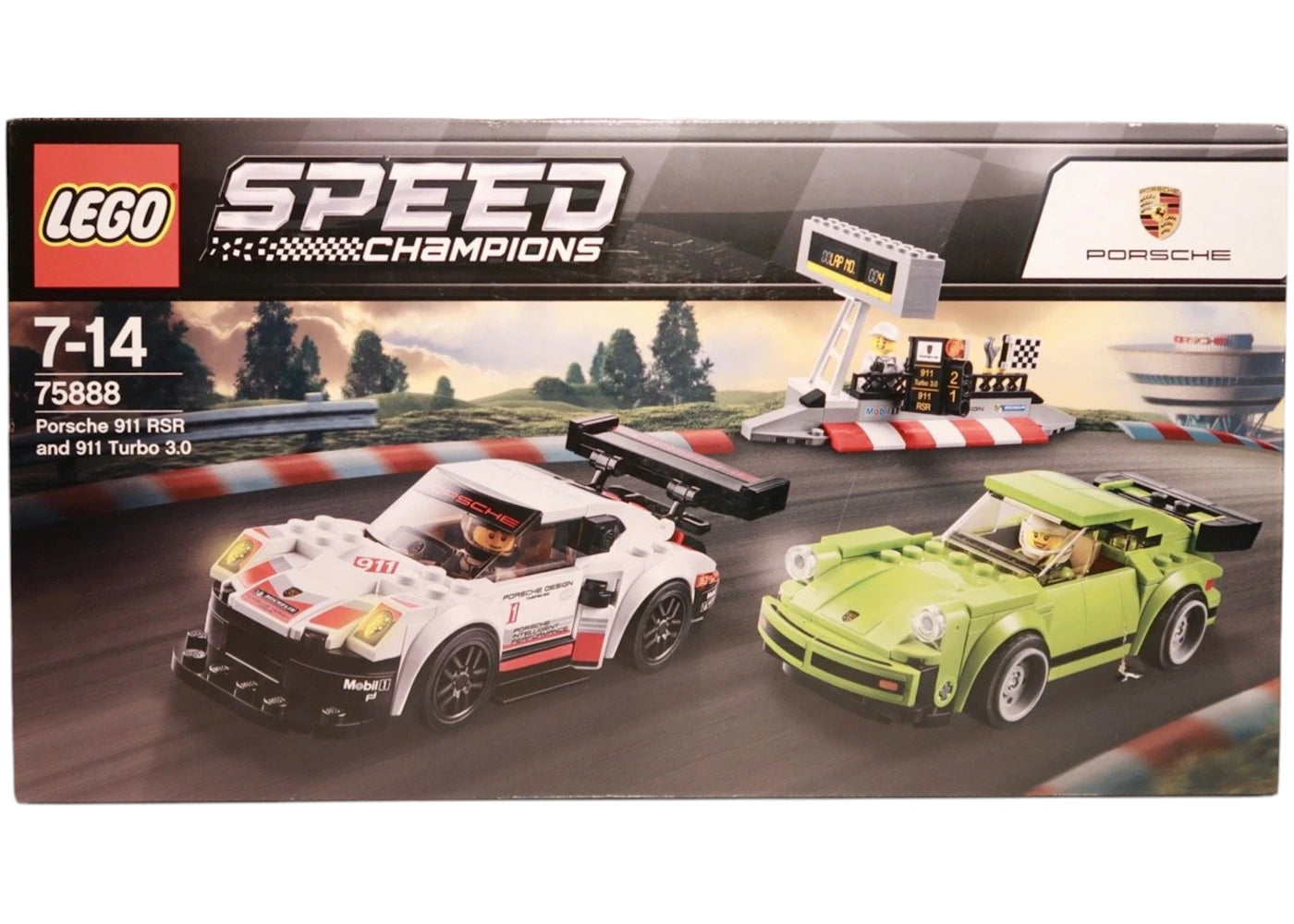 LEGO Speed Champions Porsche 911 RSR and 911 Turbo 3 Set 75888 -1