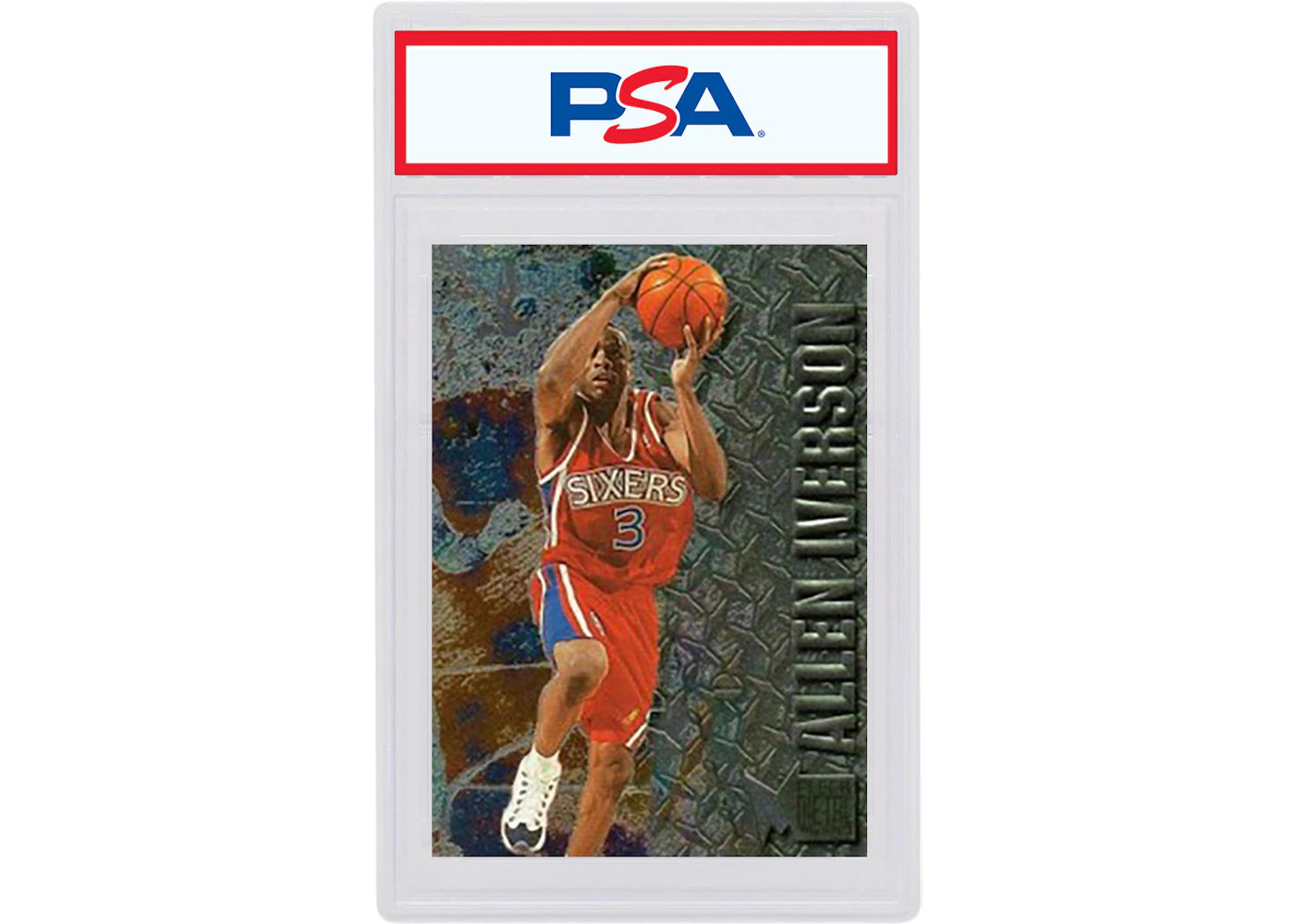 Allen Iverson 1996 Fleer Metal Rookie #201 (PSA or BGS Graded) -1