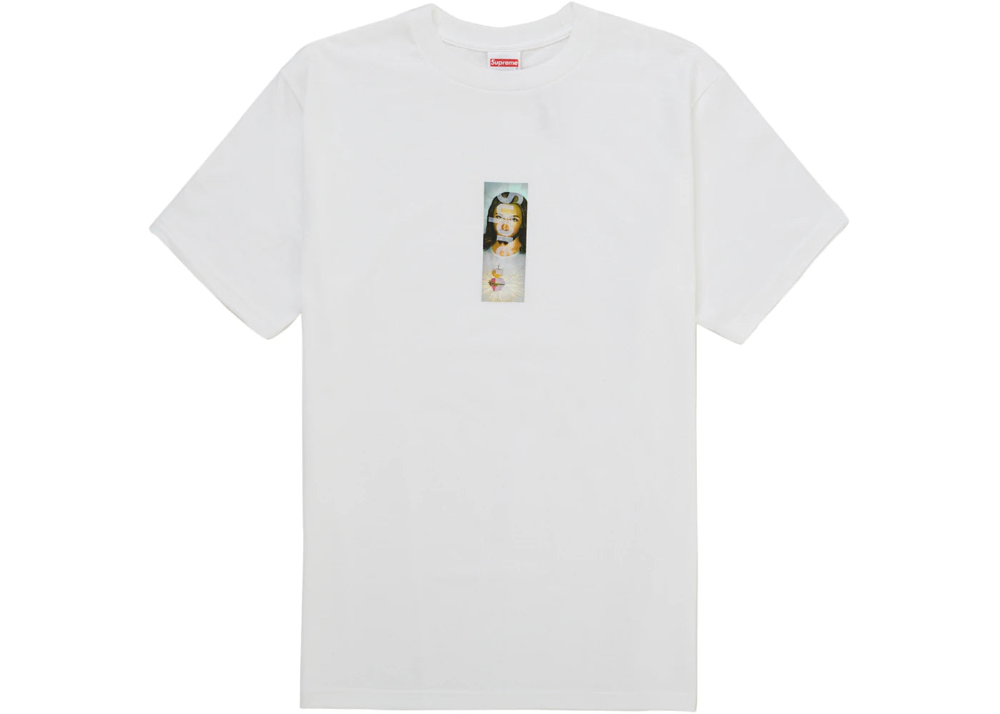 Supreme Prayer Card Box Logo Tee White -1