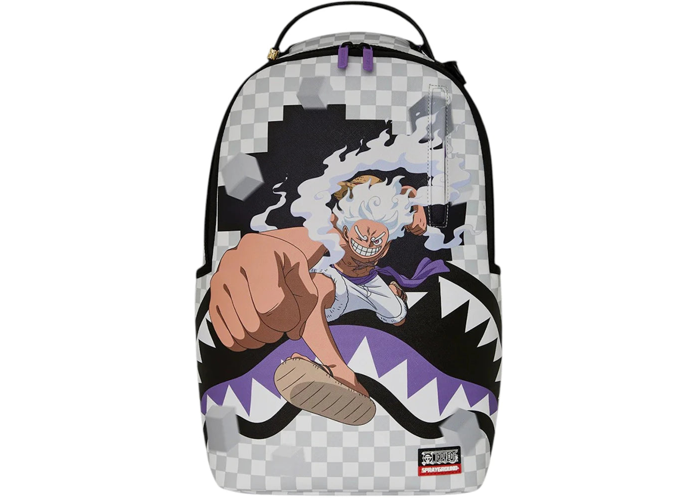 Sprayground One Piece Gear 5 Luffy Checkered Smash Backpack Multicolor -1