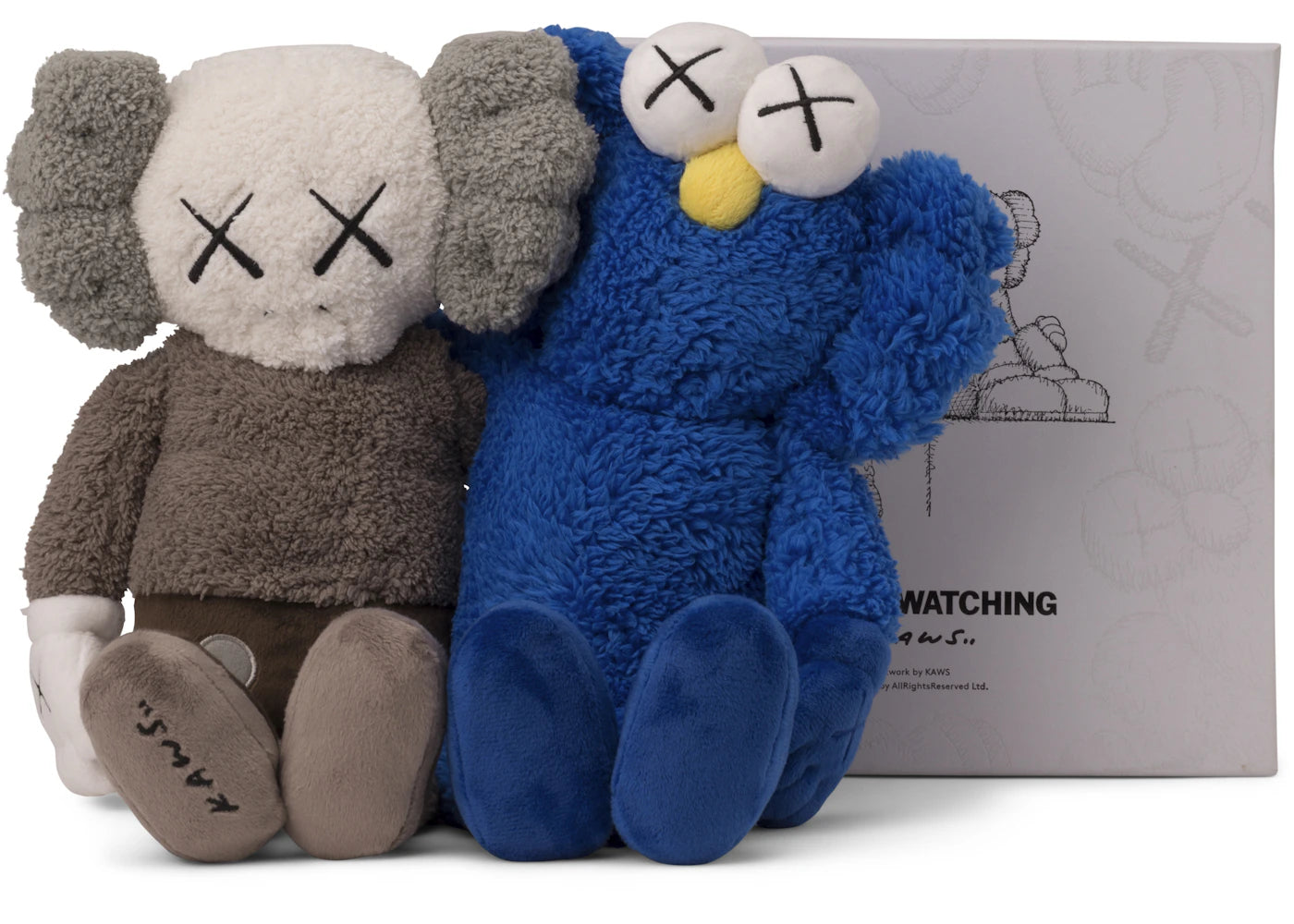 KAWS Seeing/Watching Plush Grey/Blue -1