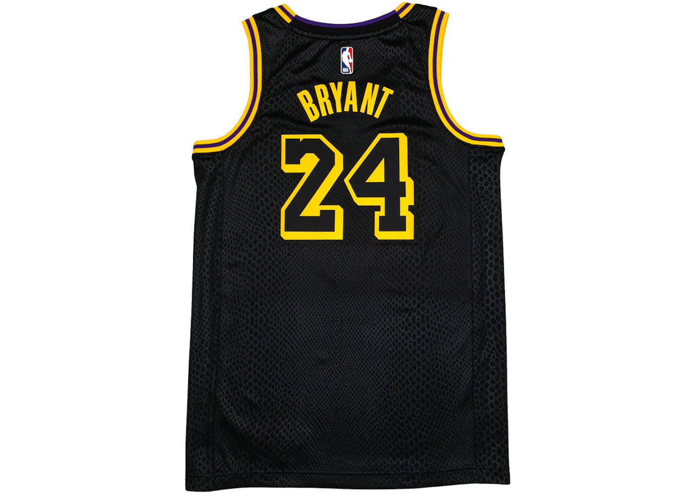 Nike Los Angeles Lakers Kobe Bryant Black Mamba City Edition Swingman Jersey Black/Gold -1