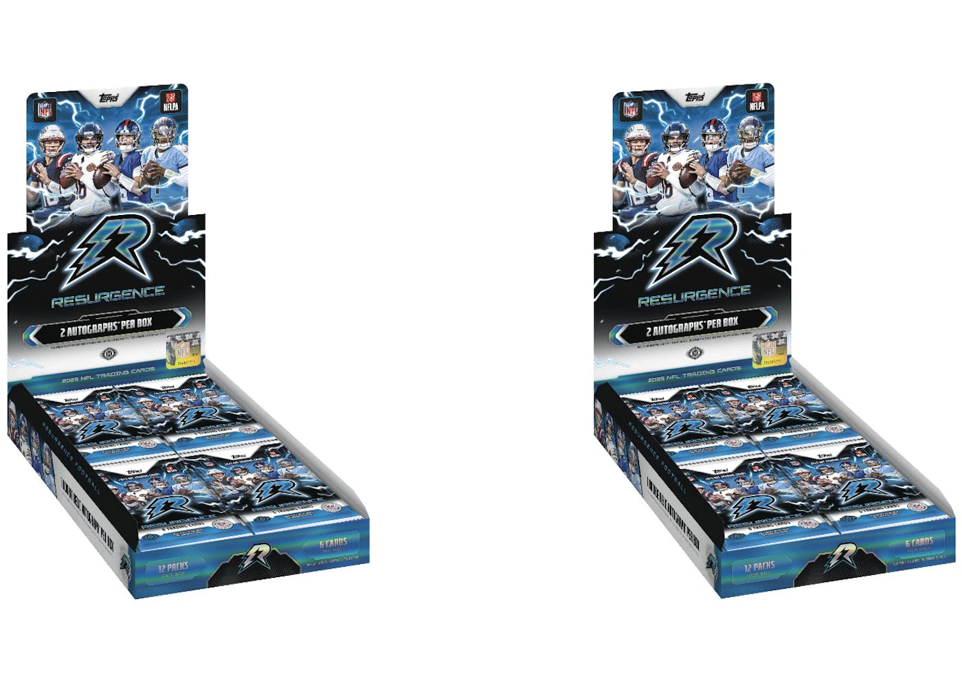 2025 Topps Resurgence Football Hobby Box 2x Lot -1