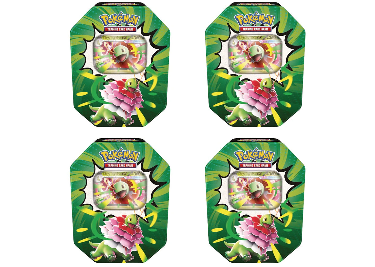 2026 Pokémon Mega Evolution Ascended Heroes Mega Meganium ex Tin 4x Lot -1