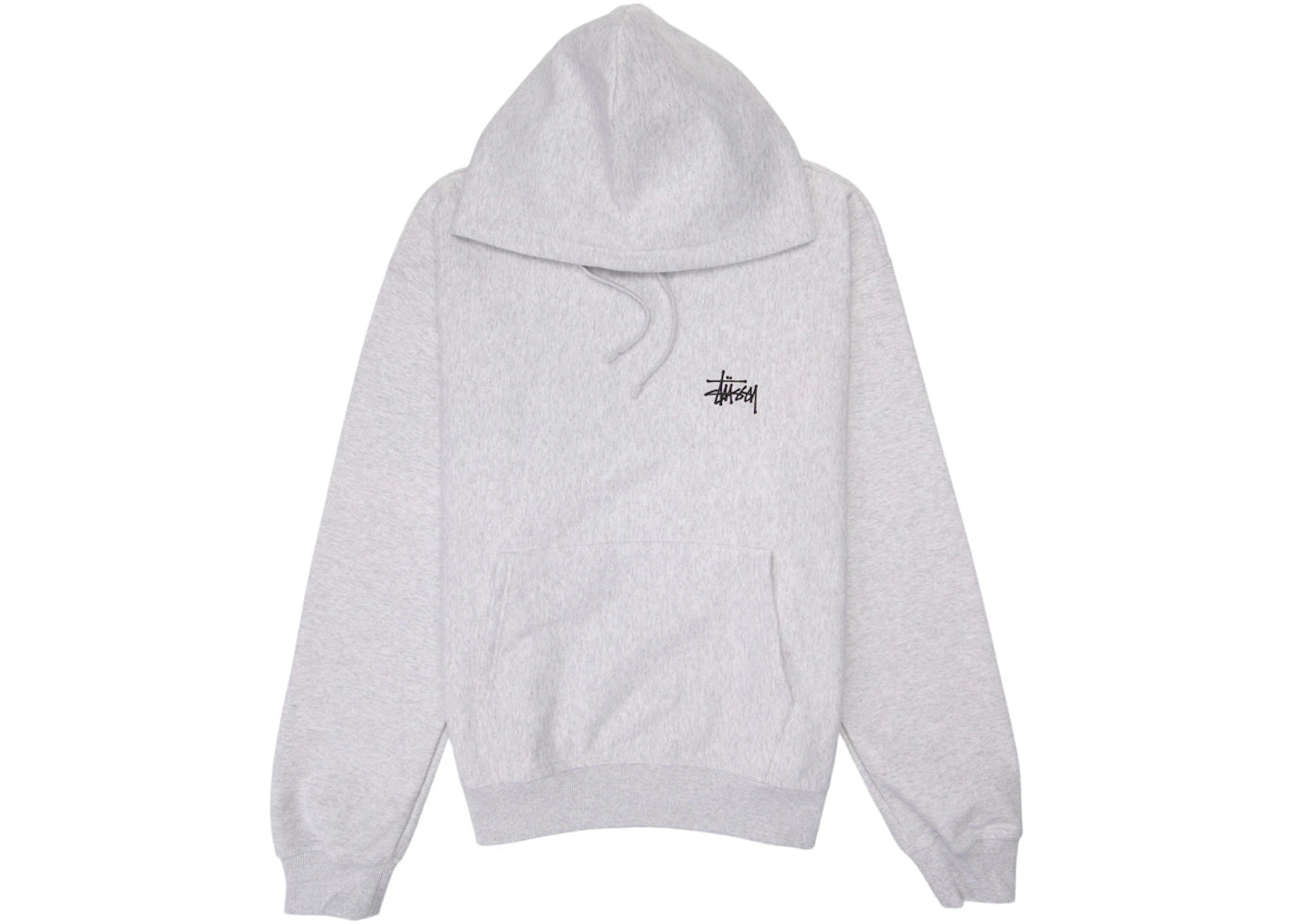 Stussy Basic Hoodie Ash Heather -1