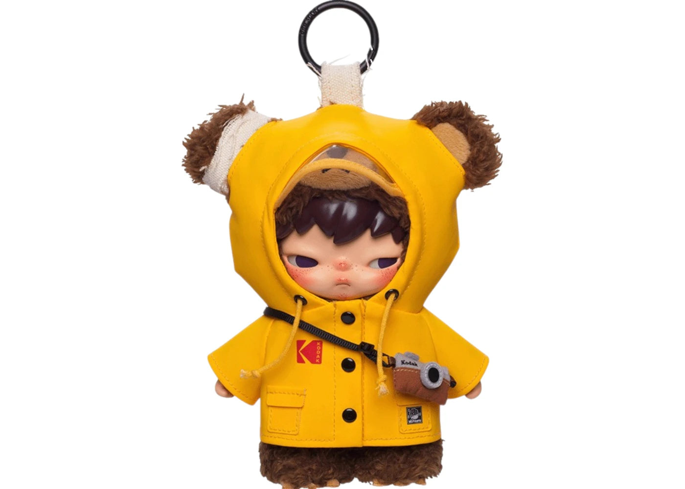 Pop Mart Hirono x Kodak Click Bear Plush Doll Pendant -1