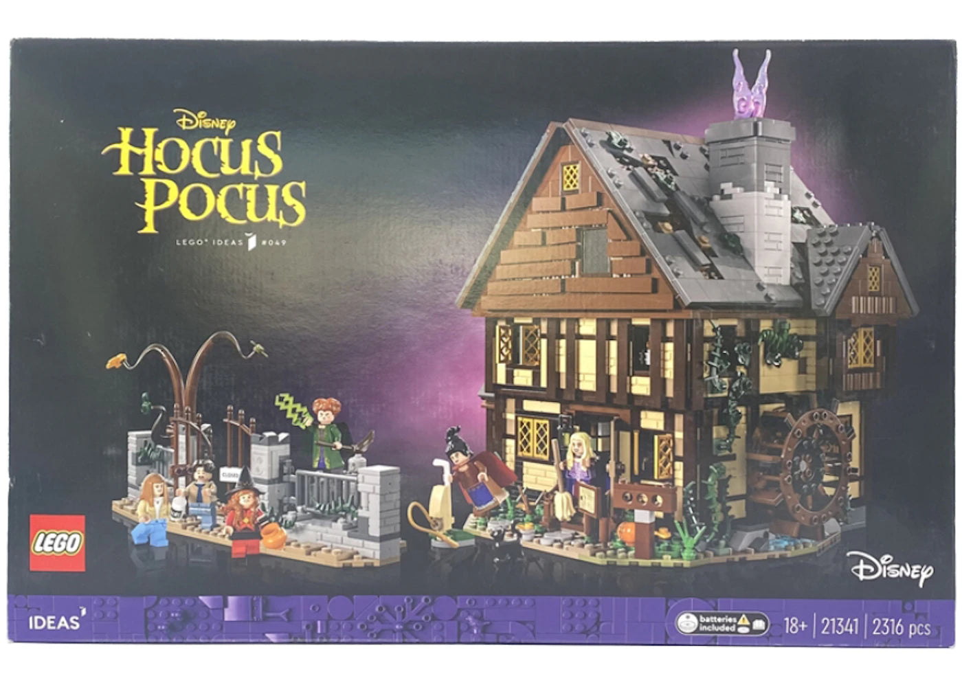 LEGO Ideas Disney Hocus Pocus: The Sanderson Sisters' Cottage Set 21341 -1
