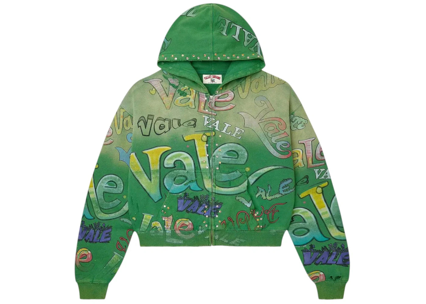 Vale Forever Spearmint Zip Up Hoodie Green -1