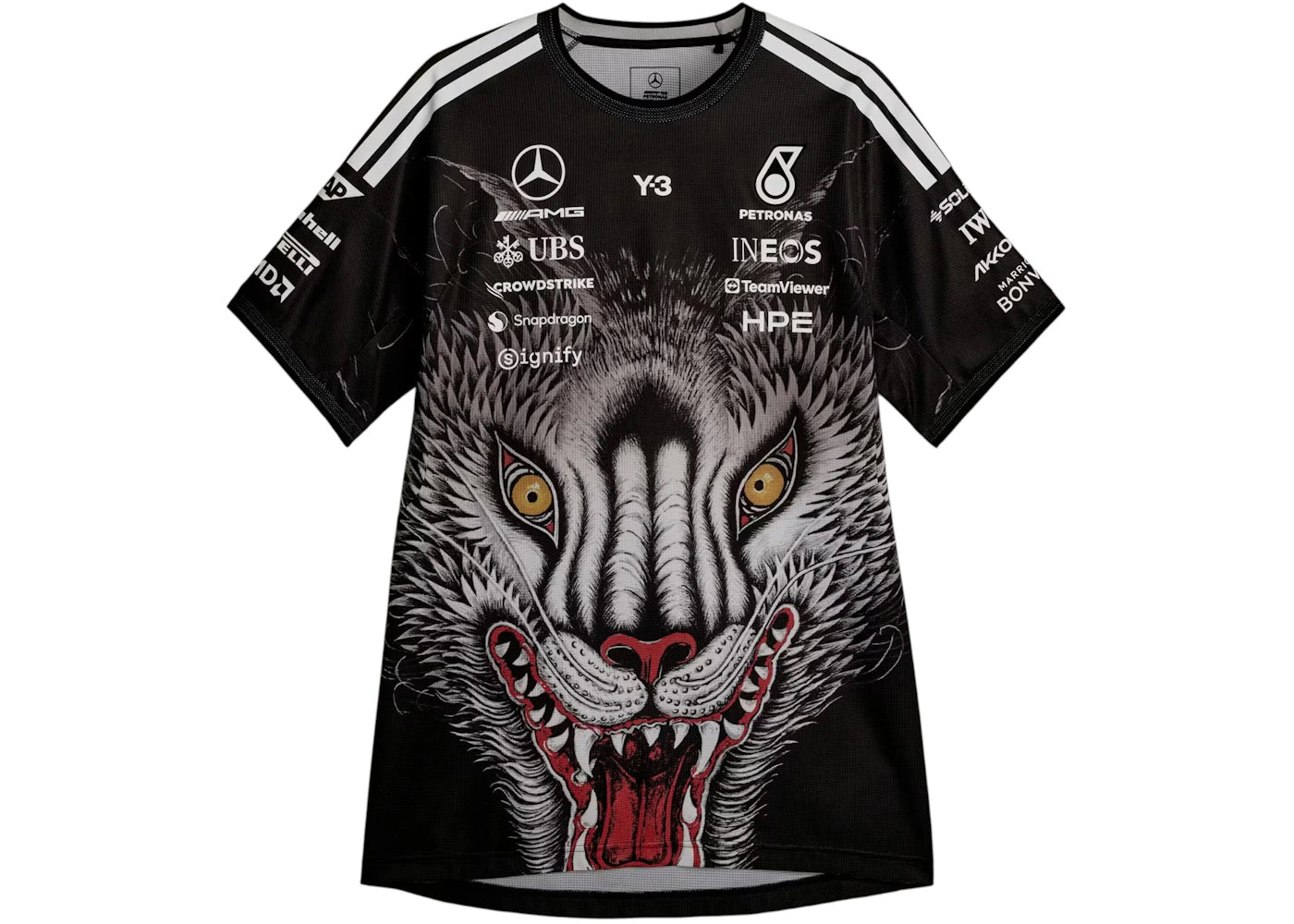 adidas x Y-3 Mercedes Amg Petronas Formula 1 Driver Jersey Black -1