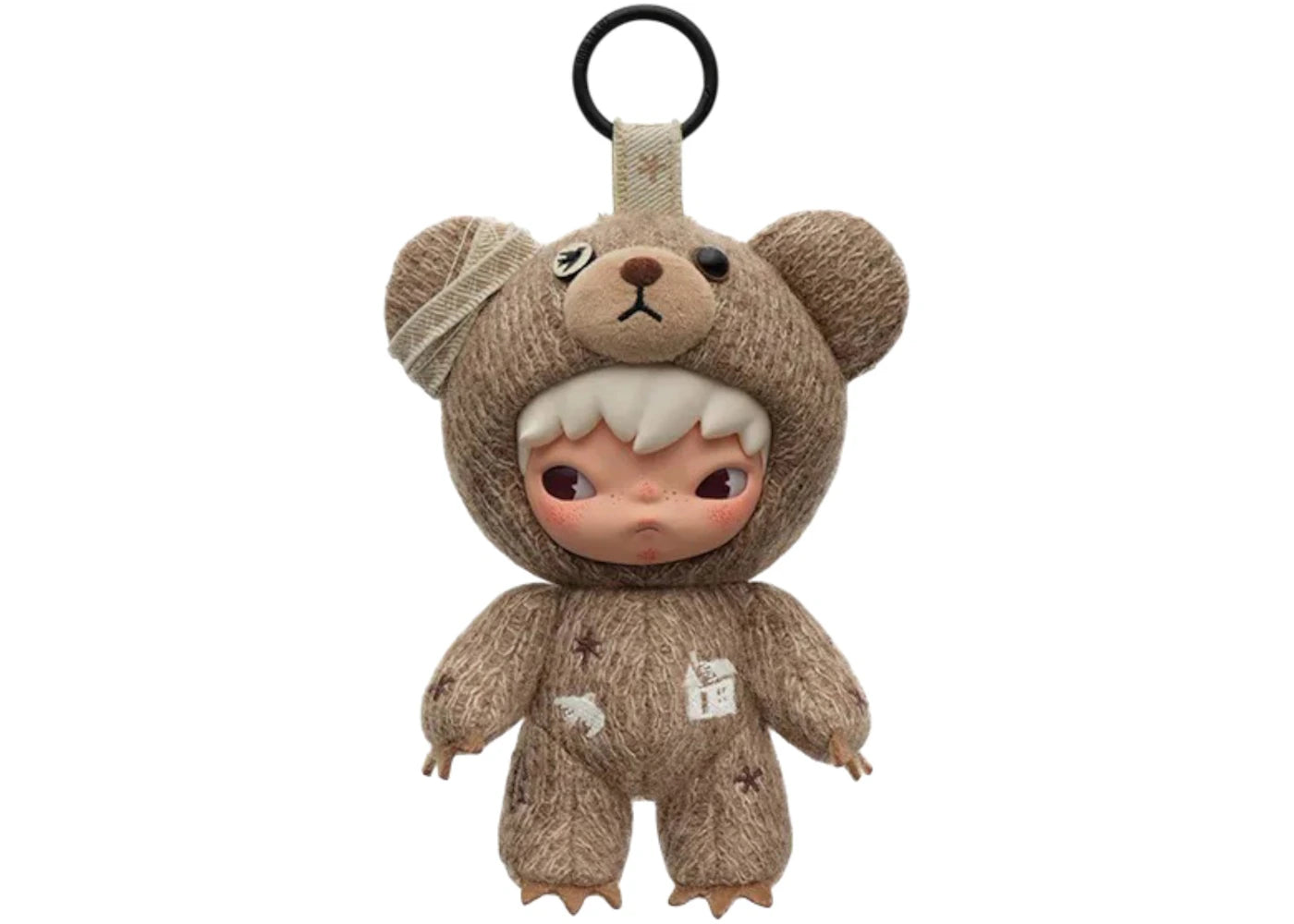 Pop Mart Hirono Road Journal Series Woven Woods Plush Doll Pendant -1
