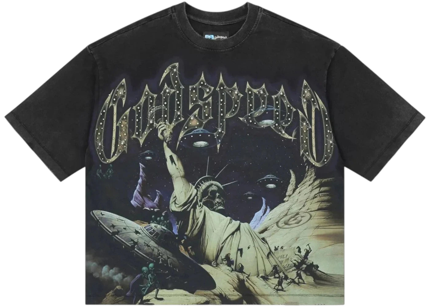 Godspeed Divine Extinction Tee Black -1