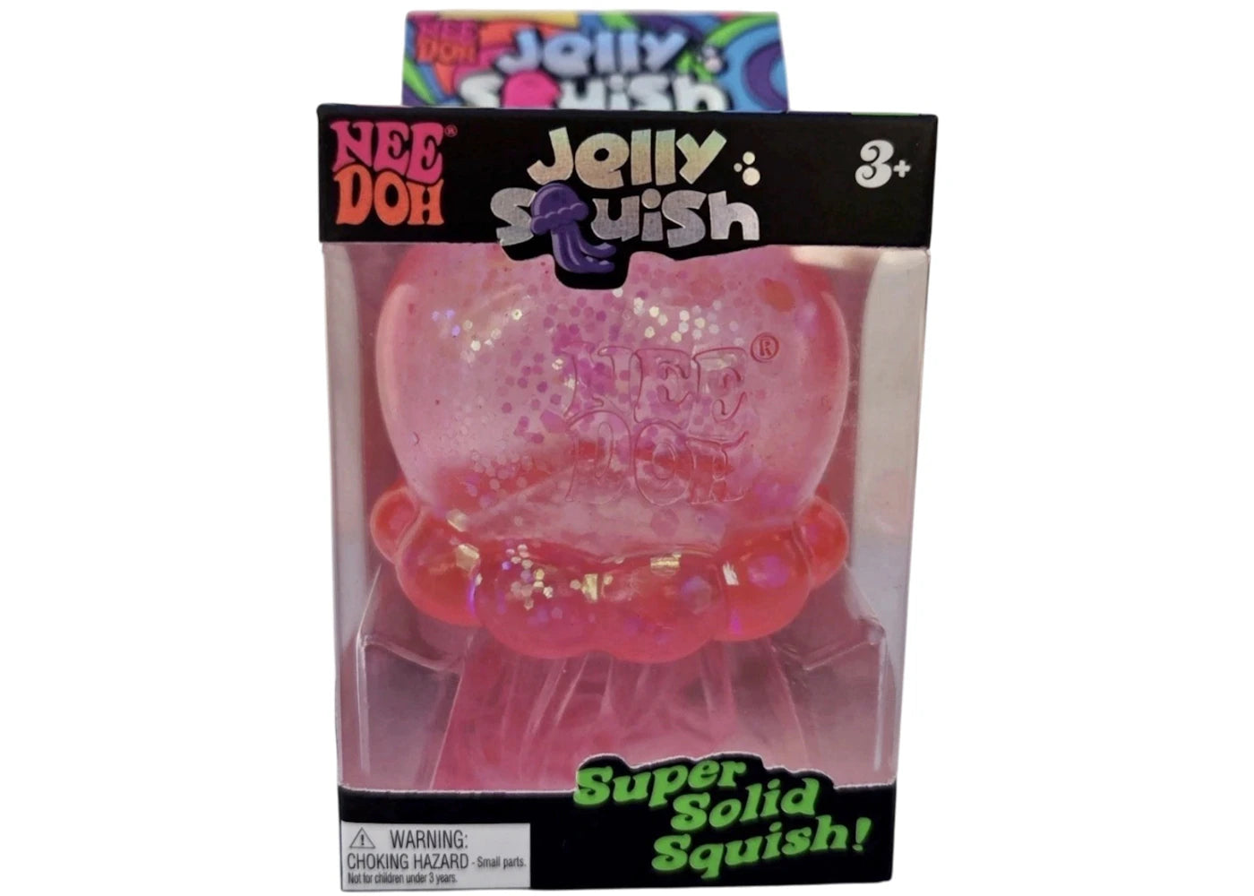 NeeDoh JellySquish Squishy Fidget Toy Pink -1